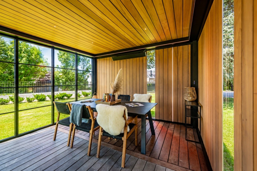 Aluminium Hout Overkapping